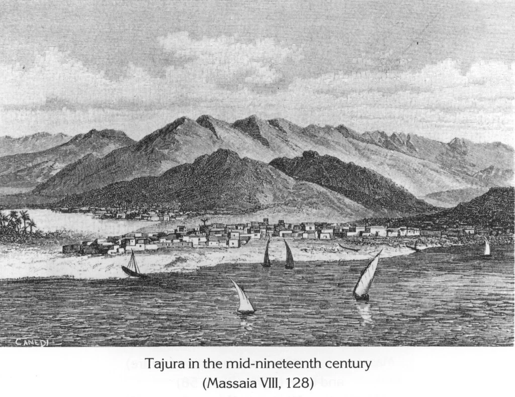 Tajura in the mid-nineteenth century
(Massaia VIII, 128)