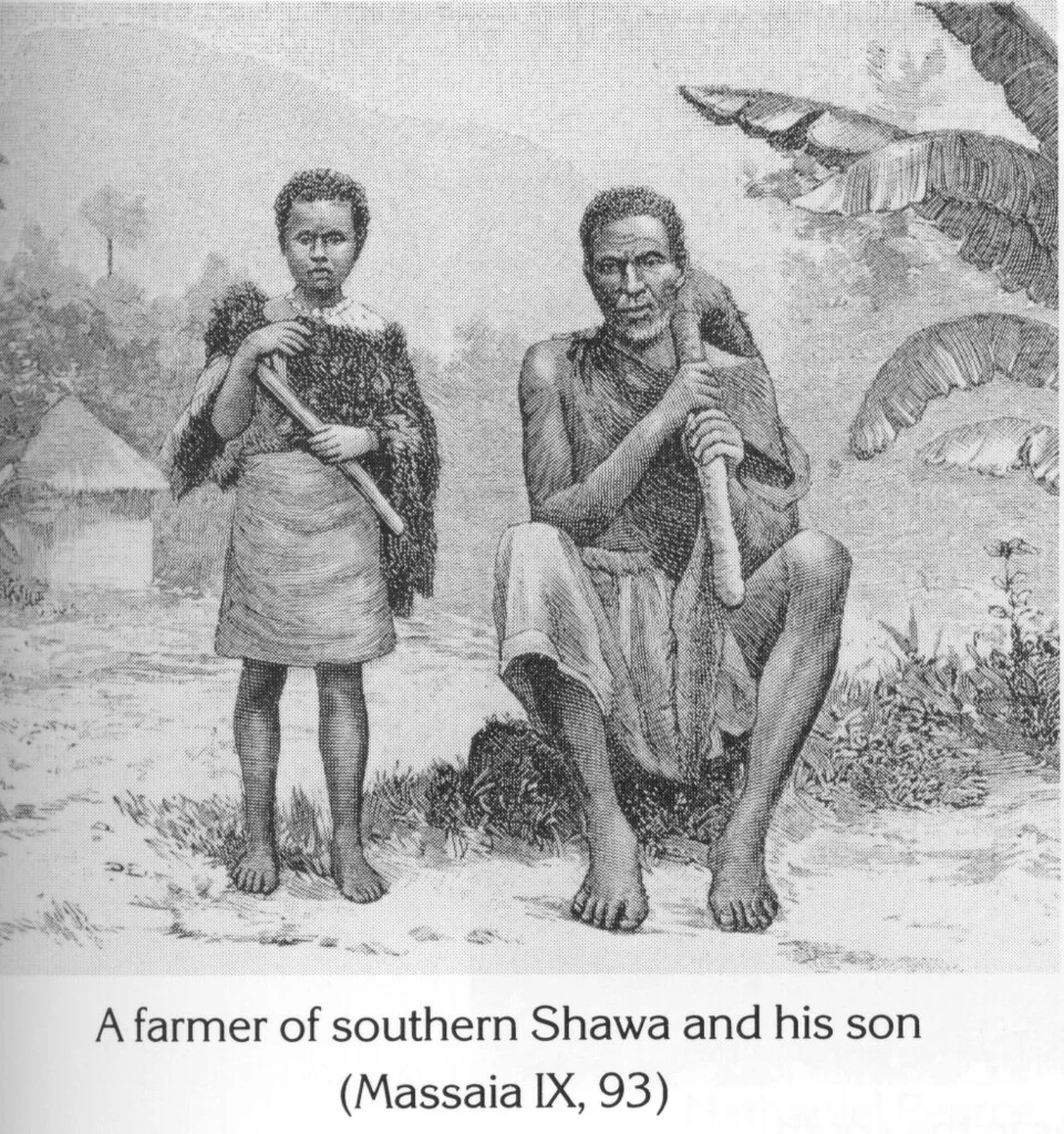 A farmer of southern Shawa and his son (Massaia IX, 93)