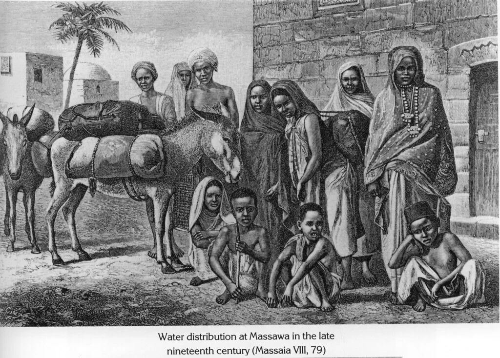 Water distribution at Massawa in the late nineteenth century (Massaia VIII, 79)