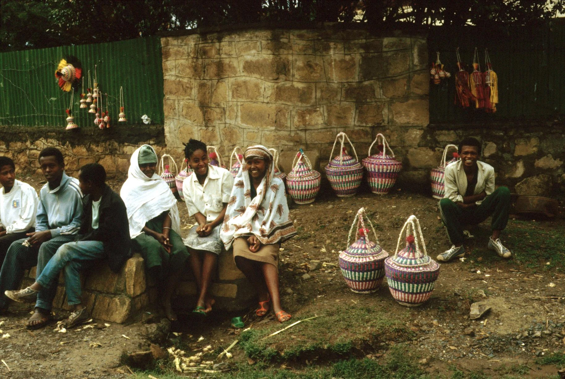 Handcrafted Baskets for Sale by Roadside