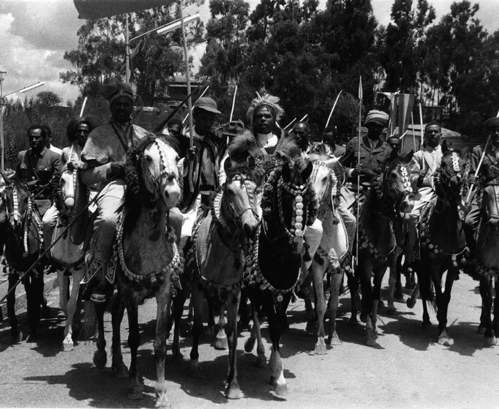 Oromos on Horseback at Celebration