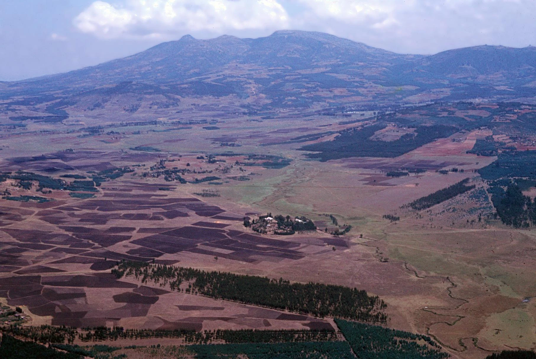Aerial View of Area Surrounding Addis Ababa