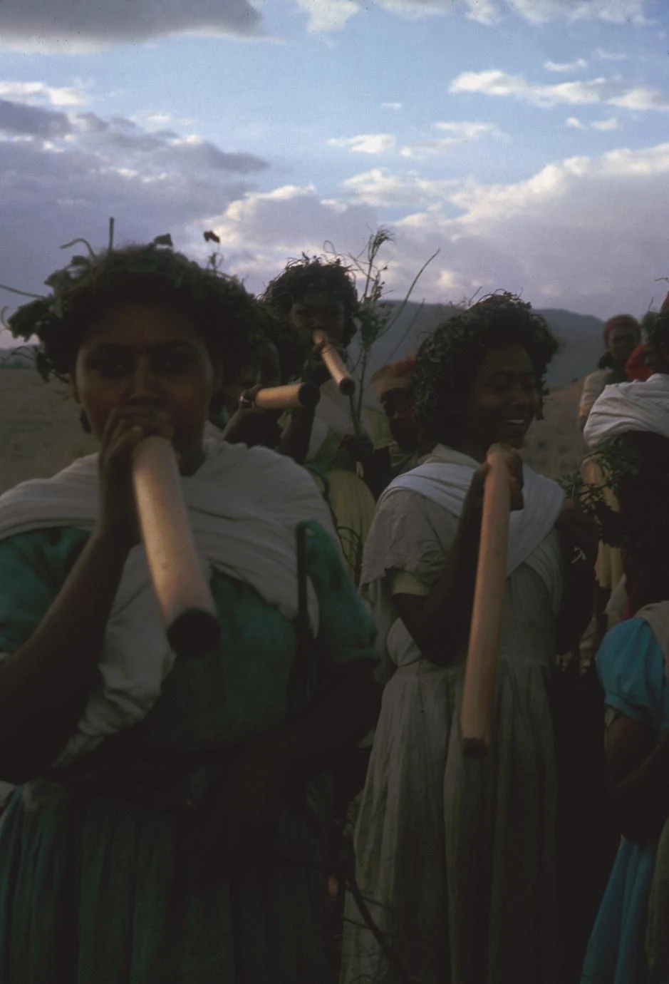 Bamboo Flutes Played in Tribute to Local Oromo Water Spirit, "Offa"