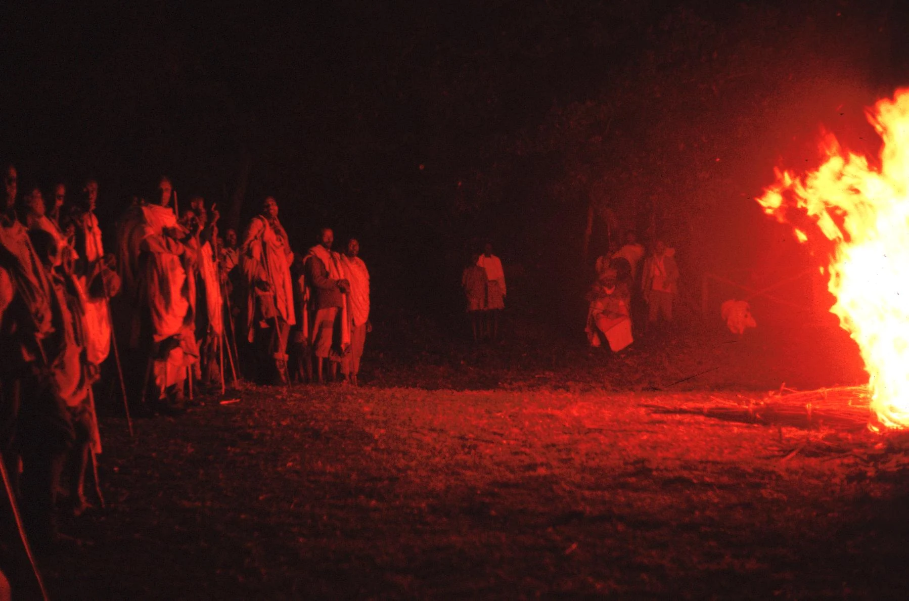 Annual Ceremony Held at Night with Spirit Medium (K'allu) Present