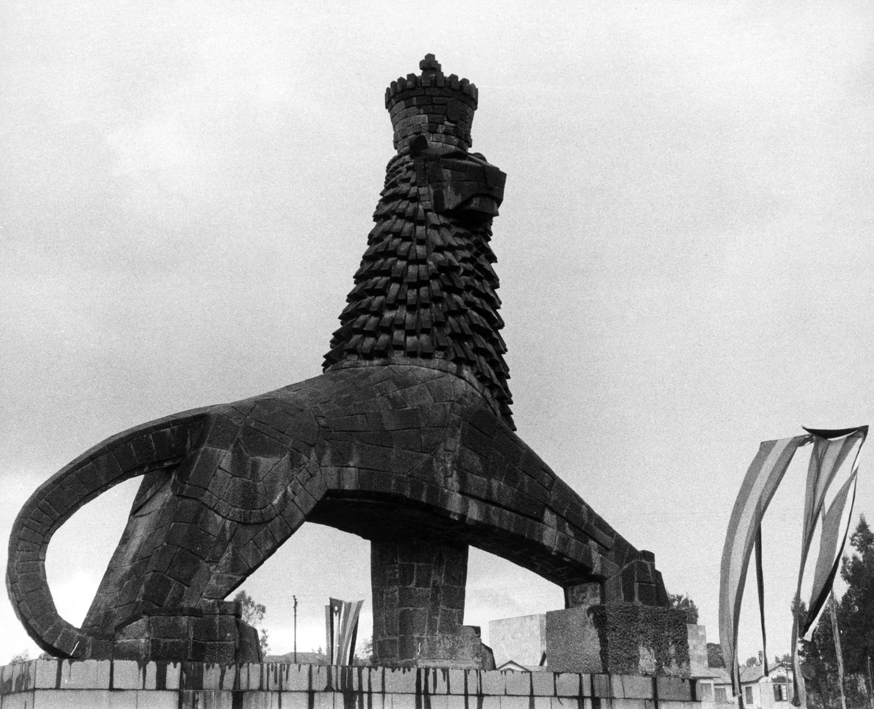 Lion of Judah Statue on Churchill Ave, Addis Ababa