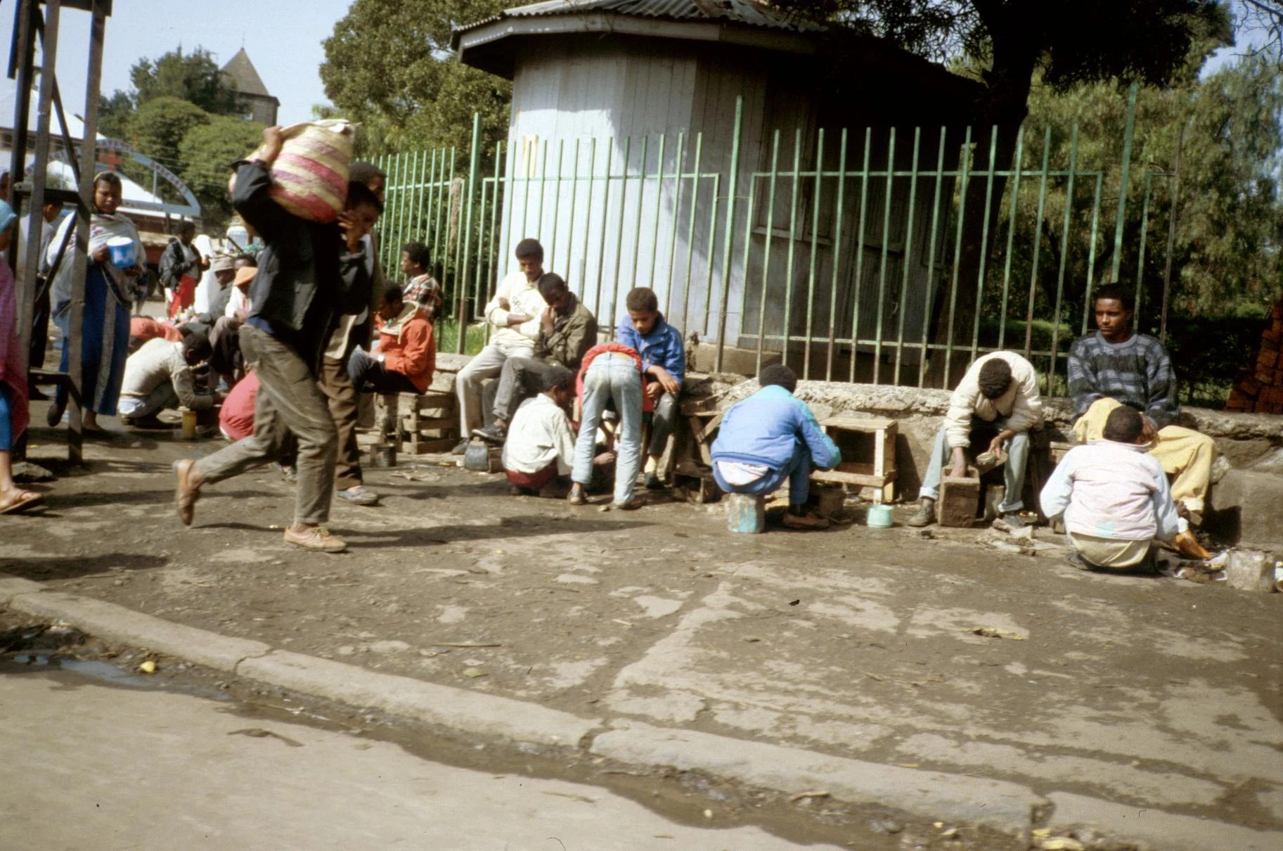 Shoe Shiners at Work