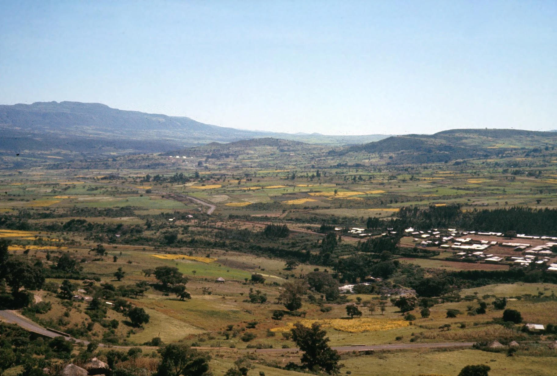 Scene with Roadside Town and Empty Market Place