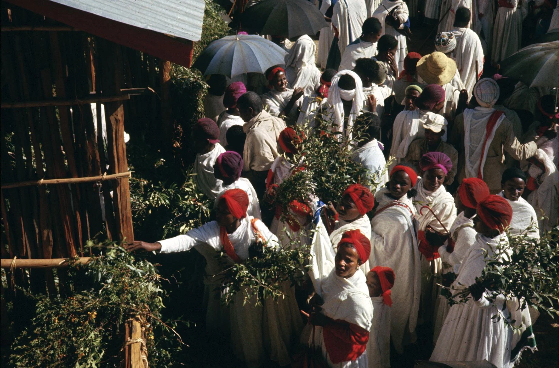 People in Shoa Province Paying Respects to the Spirits