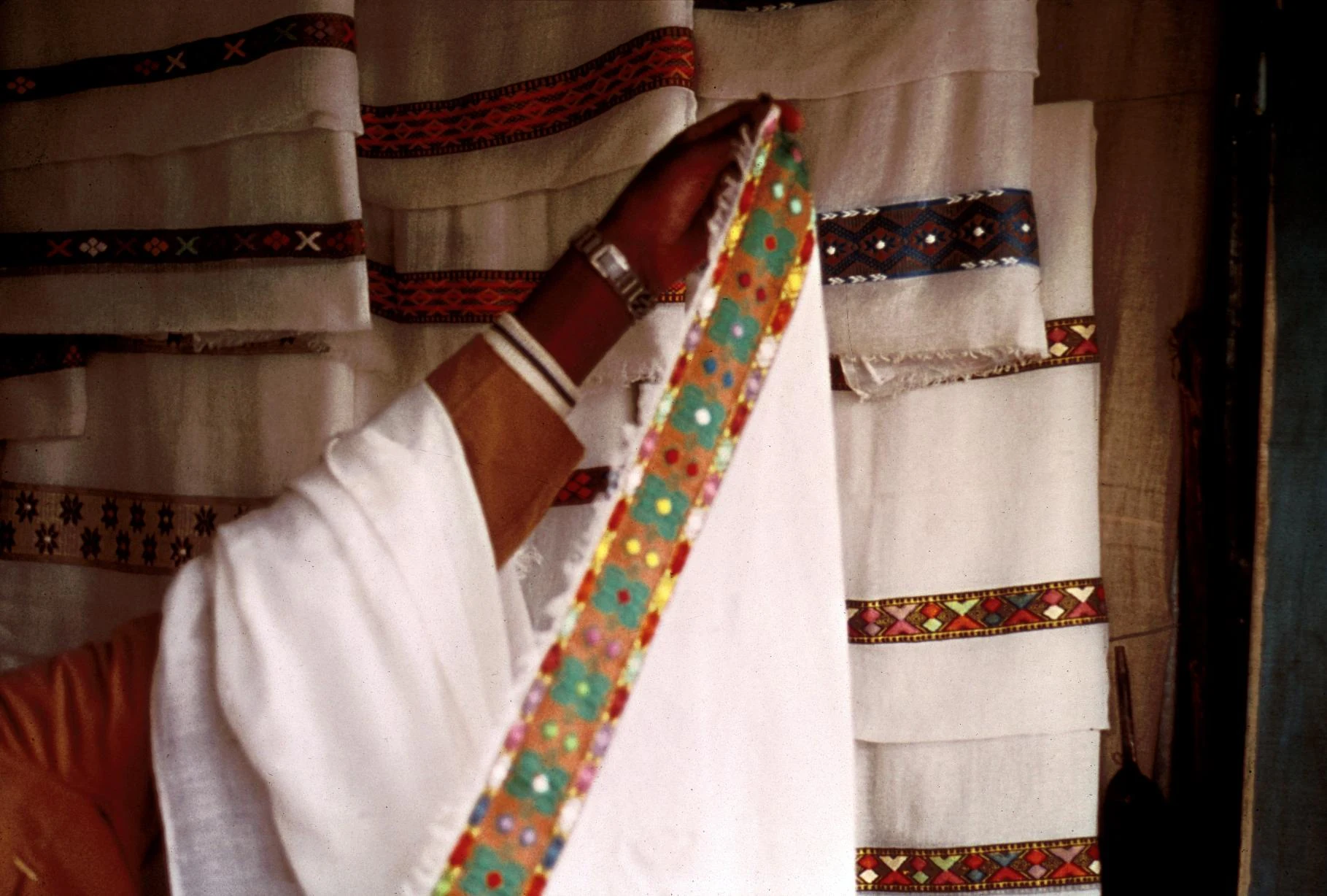Measuring Women's Skirt Lengths at Merkato Market