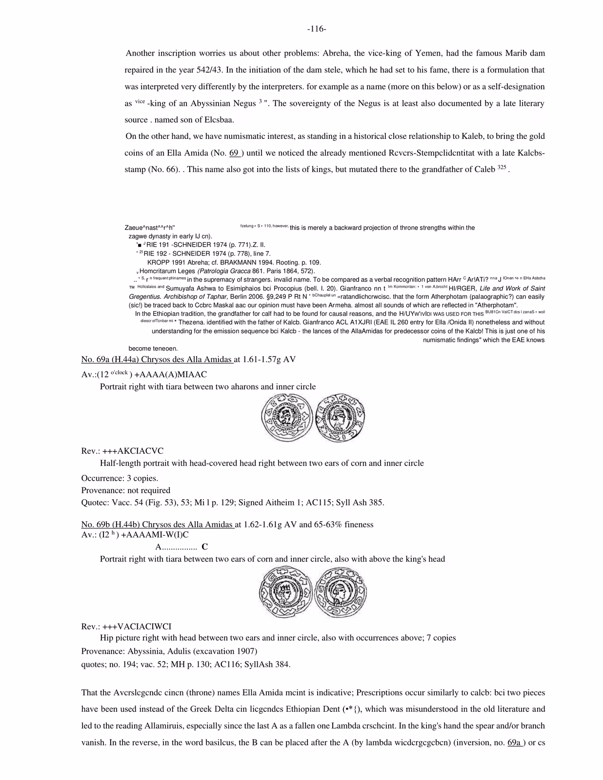 Named catalogue entries: Alla Amidas, Nos. 69a-b.