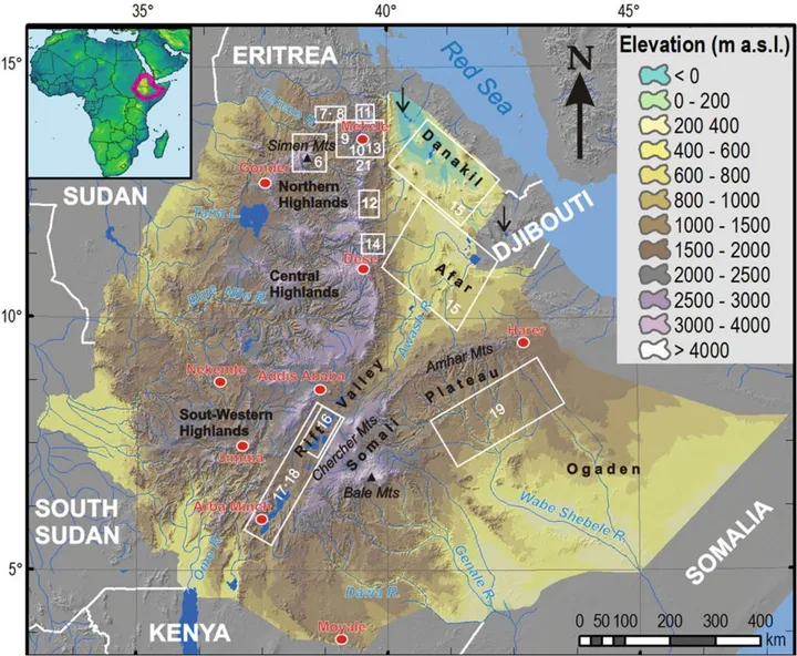 Landscapes and Landforms of Ethiopia — illustration 1, PDF page 11