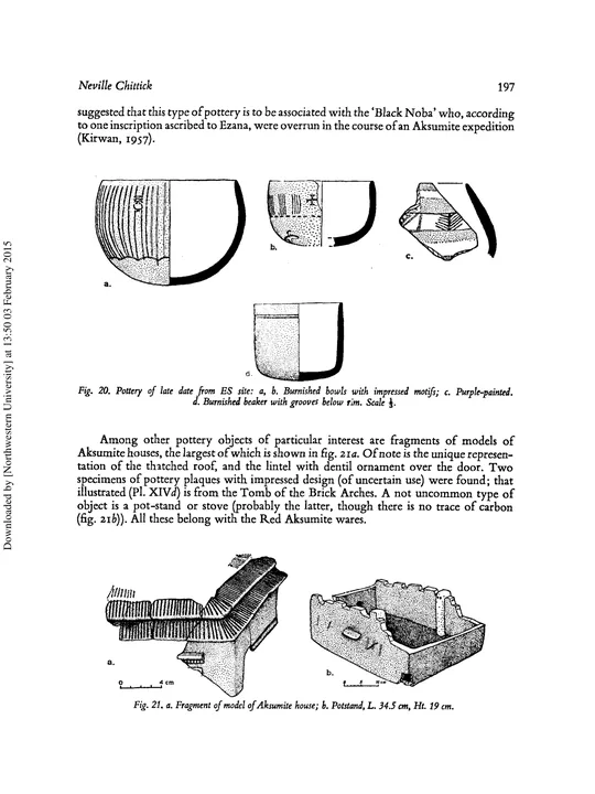 Excavations at Aksum, 1973–4: a Preliminary Report — illustrated page 50