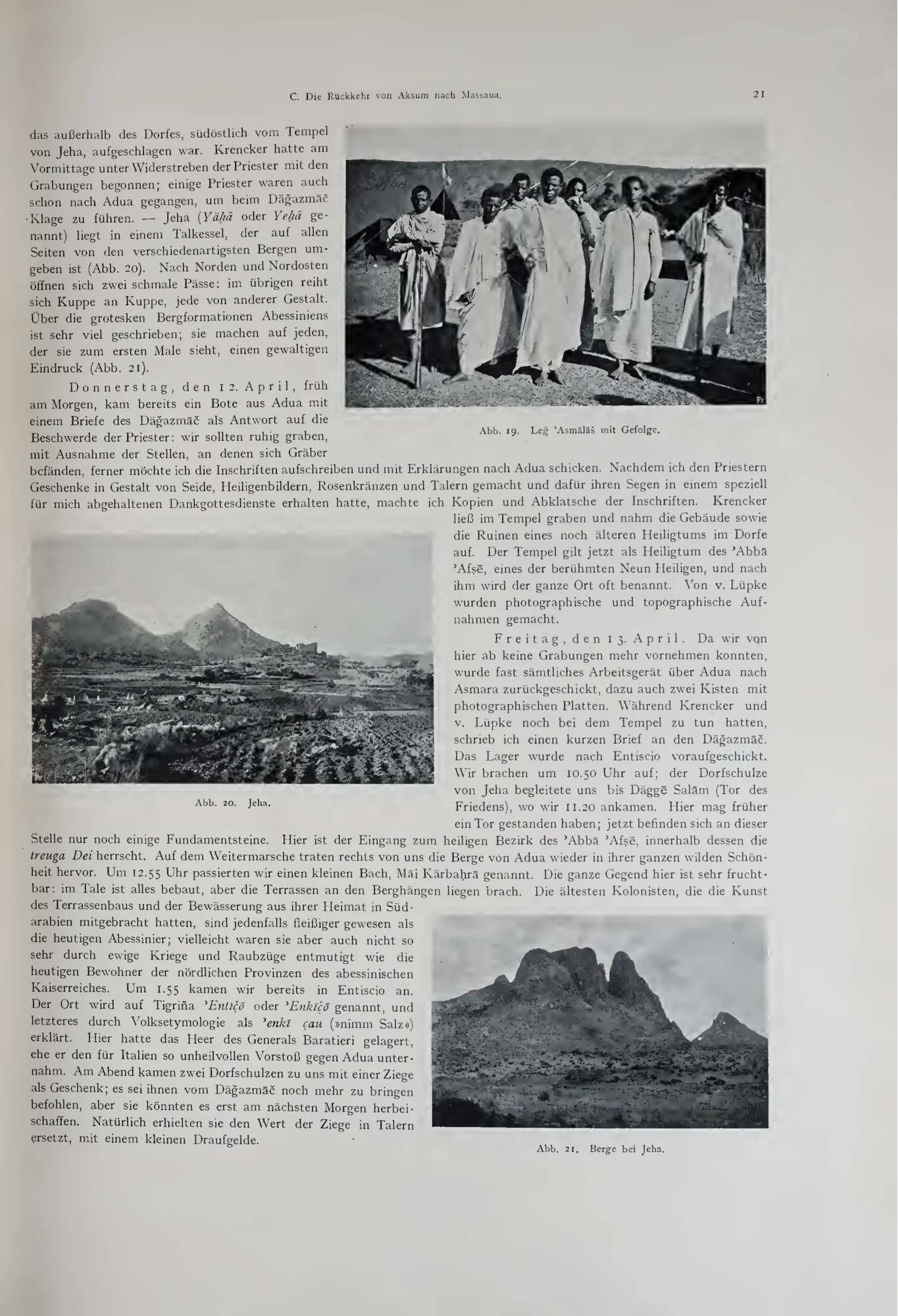 Deutsche Aksum-Expedition, Band I: Reisebericht der Expedition, Topographie und Geschichte Aksums — illustrated page 31