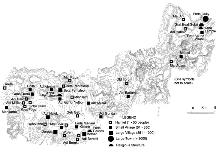 Changing Settlement Patterns in the Aksum-Yeha Region of Ethiopia: 700 BC - AD 850 — illustration 1, PDF page 97