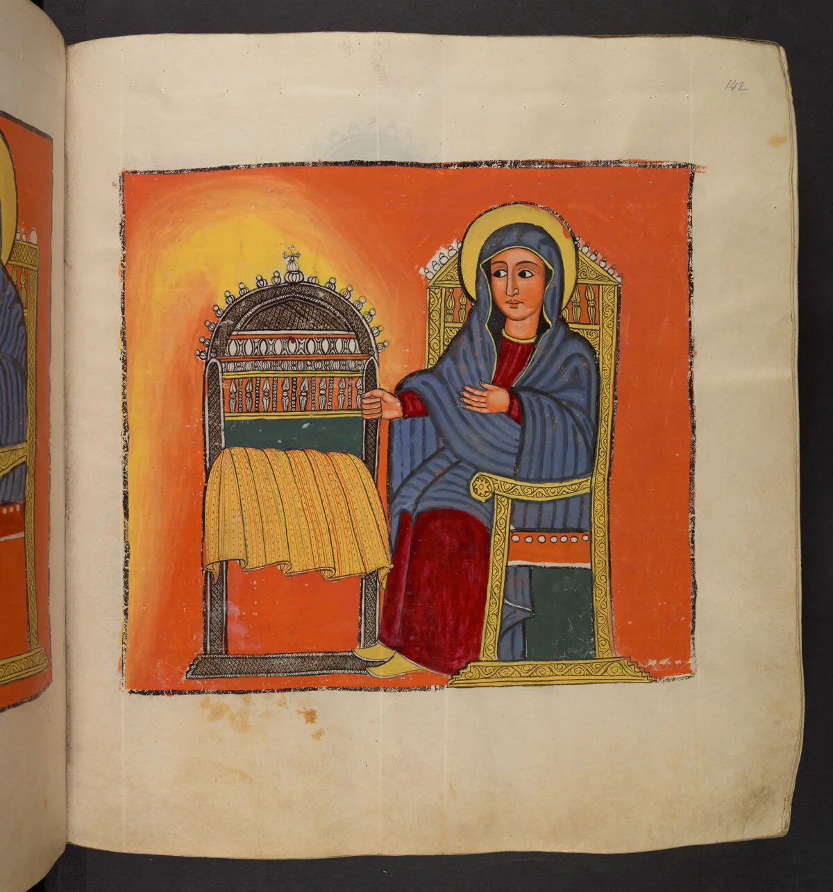 St Mary presenting to Hildephonsus of Toledo a throne and garment