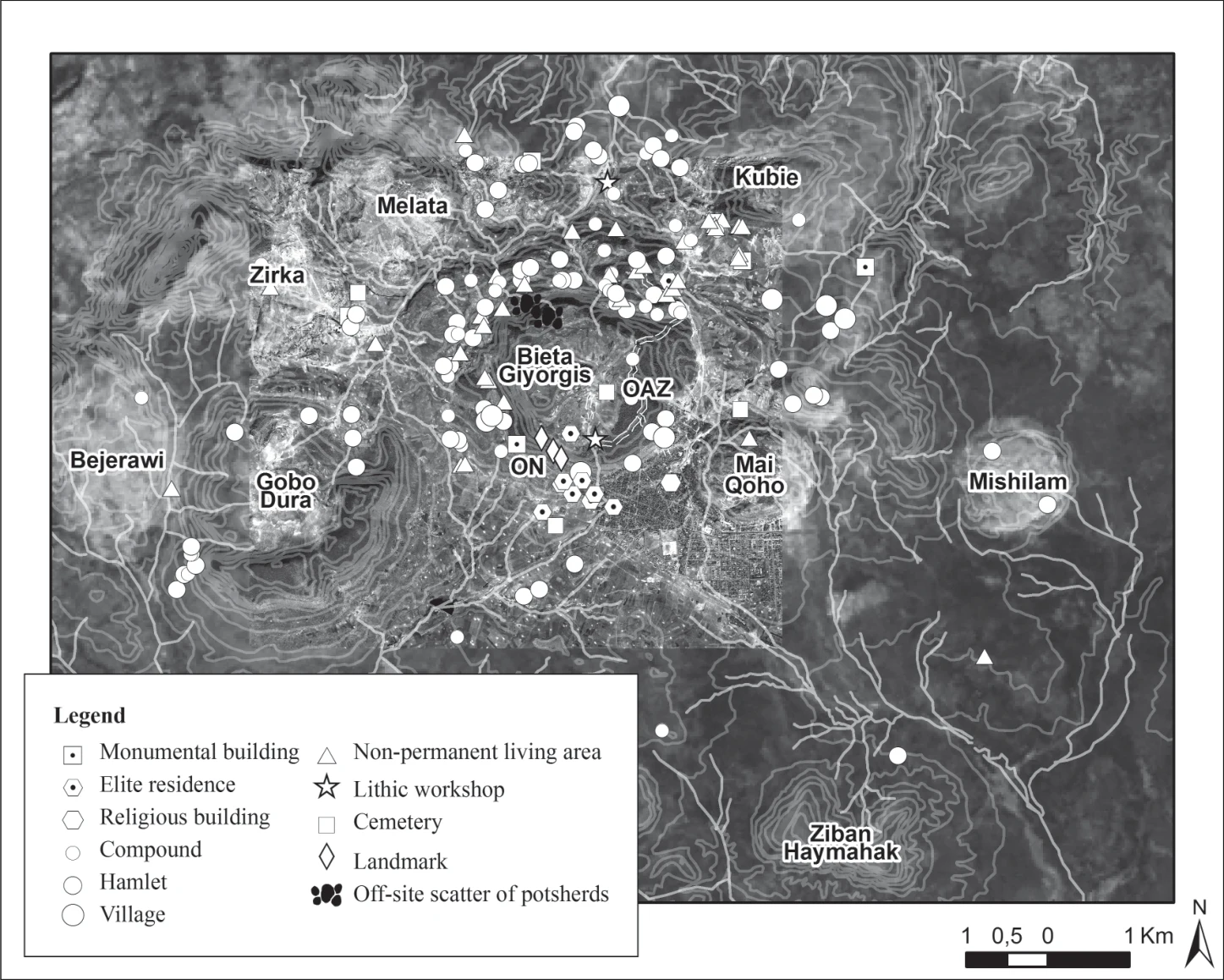 Ancient Settlement Patterns in the Area of Aksum (Tigray, Northern Ethiopia) – Ca. 900 BCE–800/850 CE — illustration 1, PDF page 109