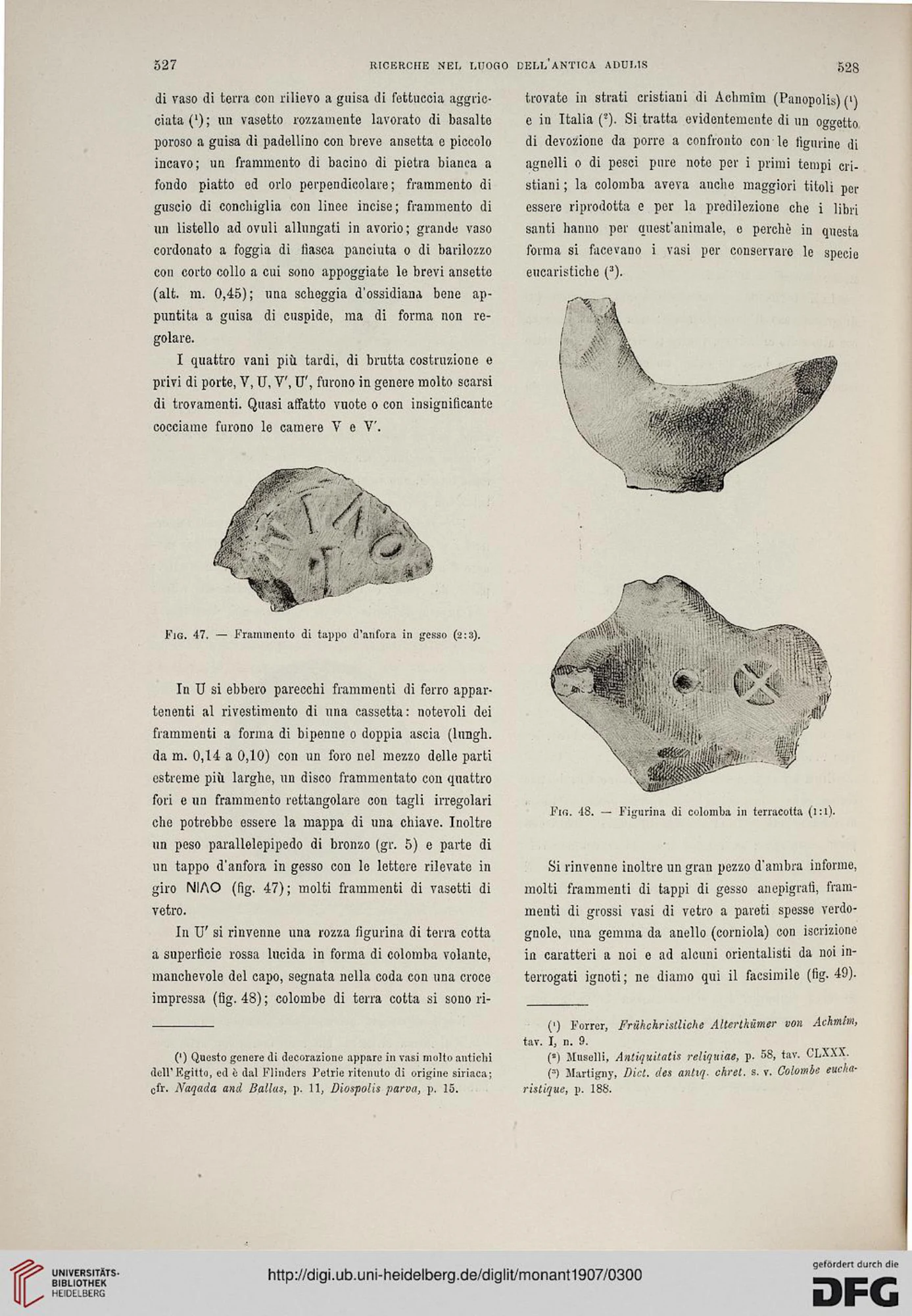 Ricerche nel luogo dell'antica Adulis (Colonia Eritrea) — illustrated page 47