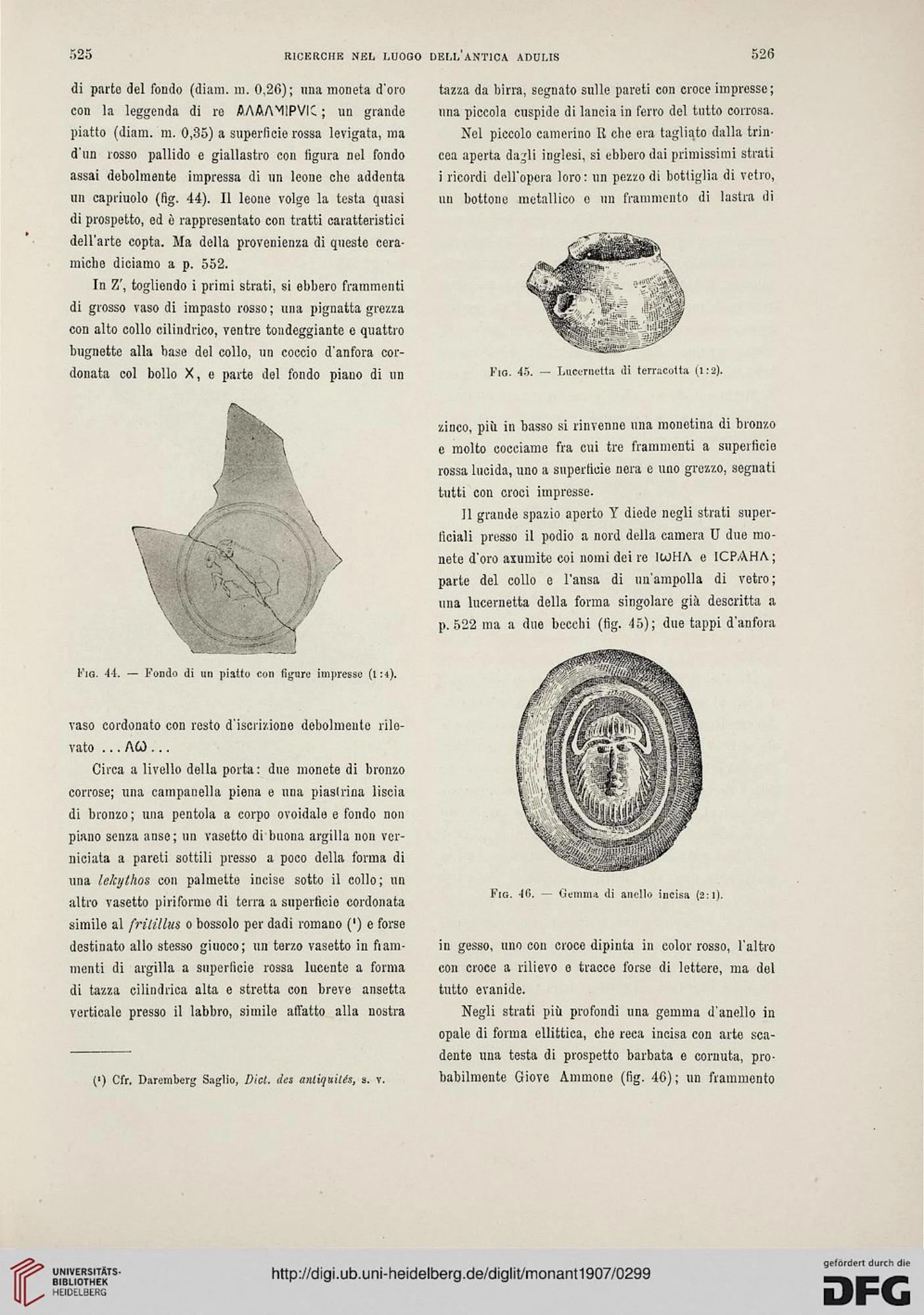 Ricerche nel luogo dell'antica Adulis (Colonia Eritrea) — illustrated page 46