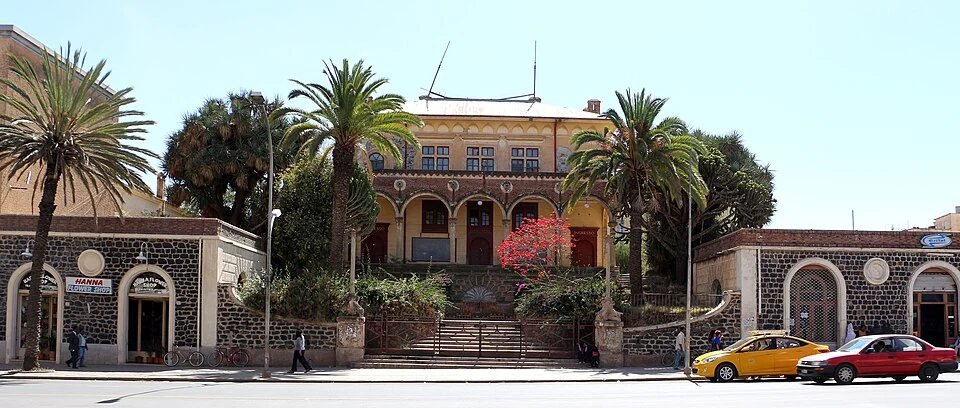 Front entrance of the Asmara Opera House.