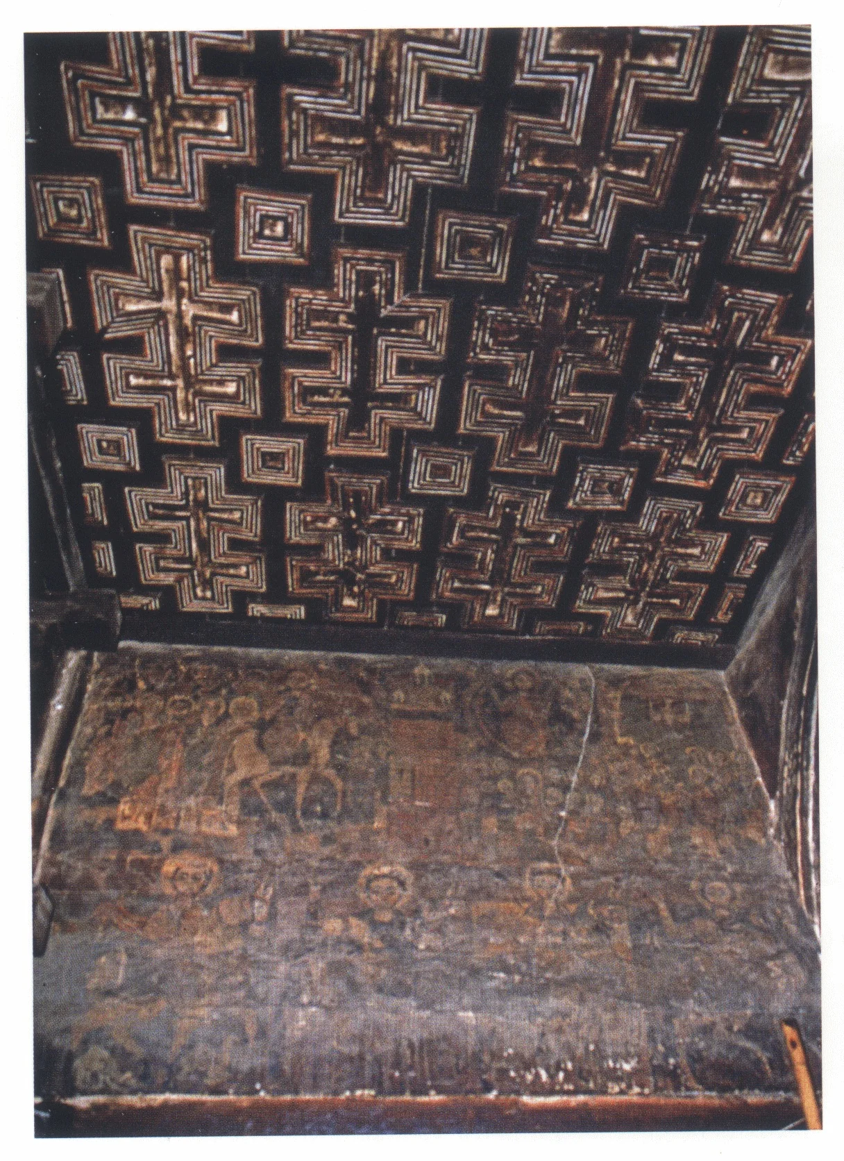 Imrahanna Kristos church, the ceiling and east end of the north aisle, 2001.
