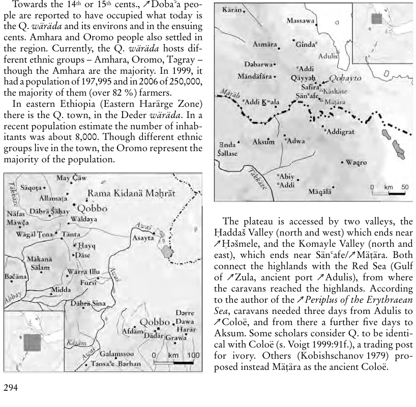 Illustrations, Encyclopaedia Aethiopica volume 4, PDF page 321