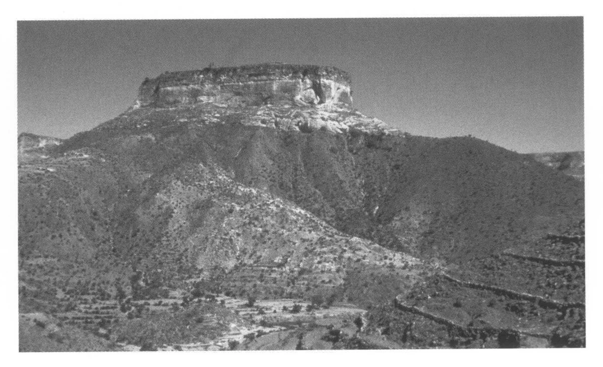 Distant view of the Debra Damo amba, 1993.