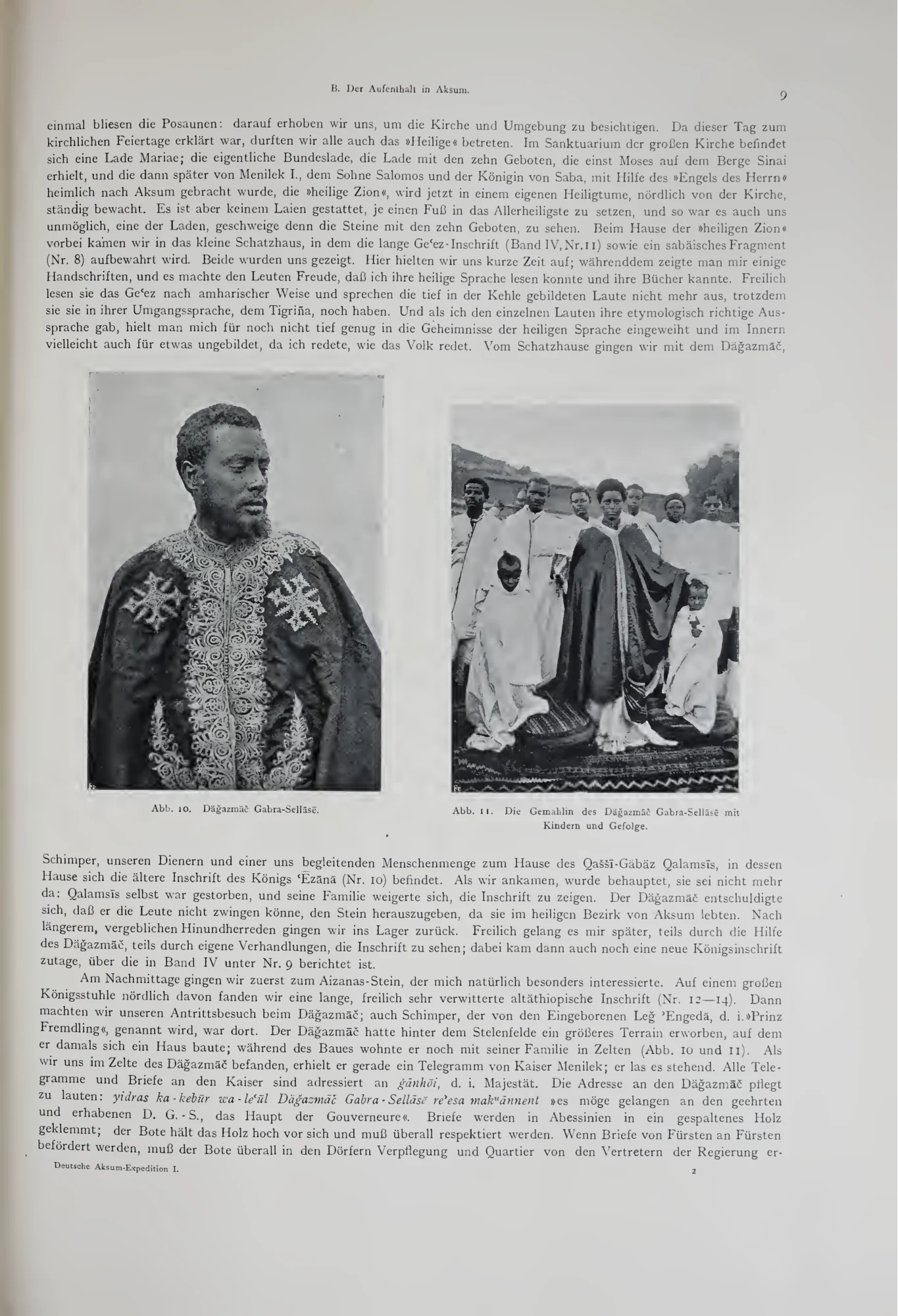 Deutsche Aksum-Expedition, Band I: Reisebericht der Expedition, Topographie und Geschichte Aksums — illustrated page 19
