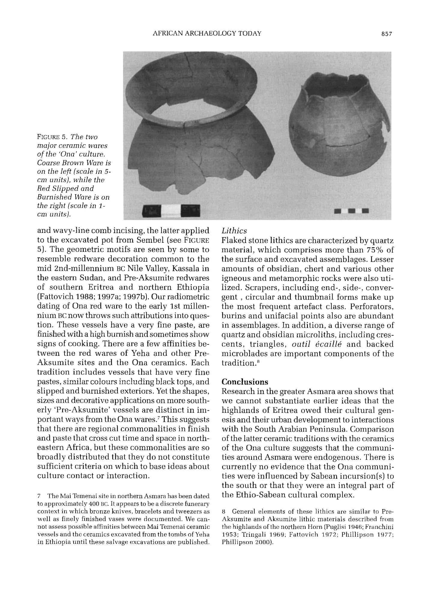 Urban precursors in the Horn: early 1st-millennium BC communities in Eritrea — illustrated page 10