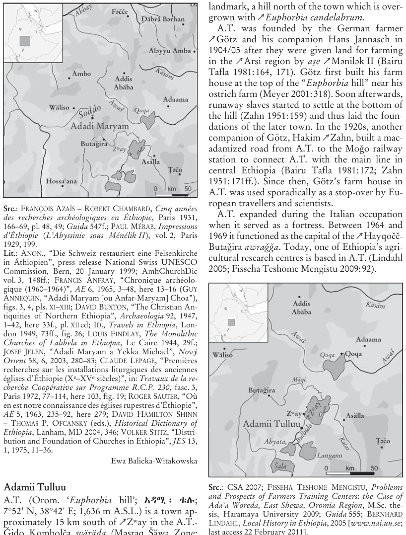 Illustrations, Encyclopaedia Aethiopica volume 5, PDF page 250