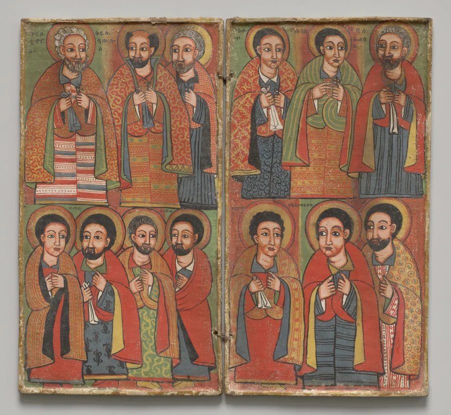 Diptych with Twelve Apostles & St. Paul, c. 1700. The Cleveland Museum of Art, 2023.4.
