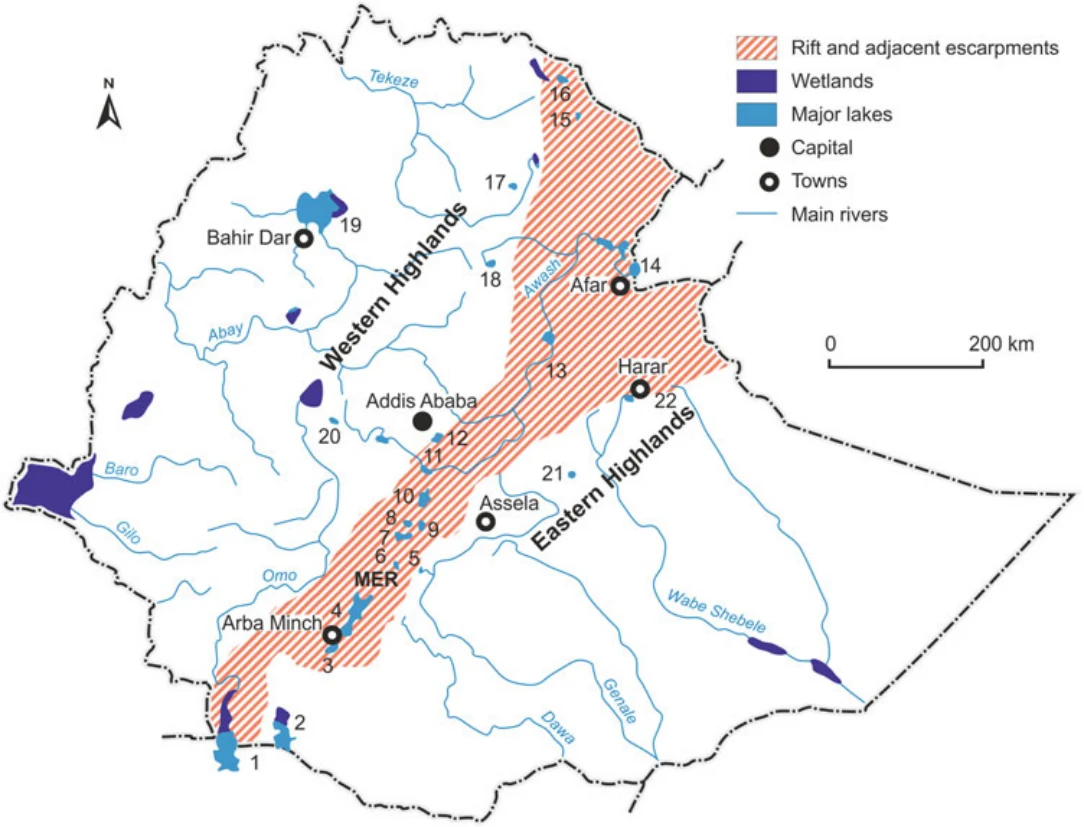 Landscapes and Landforms of Ethiopia — illustration 1, PDF page 277