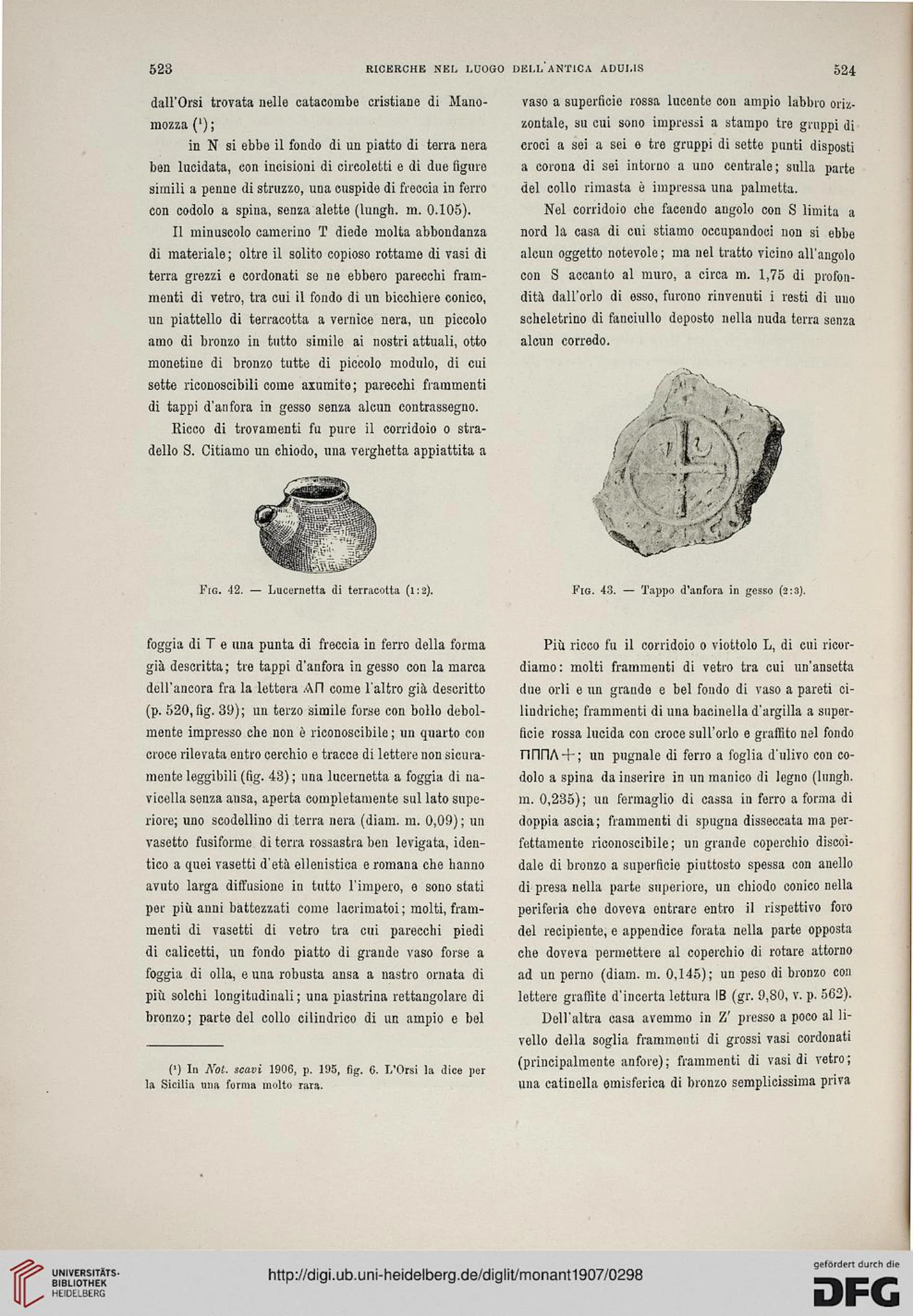 Ricerche nel luogo dell'antica Adulis (Colonia Eritrea) — illustrated page 45