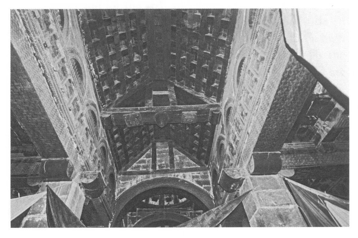 Debra Tekla Haimonot Bethlehem, interior of the nave, from the west, 2006.