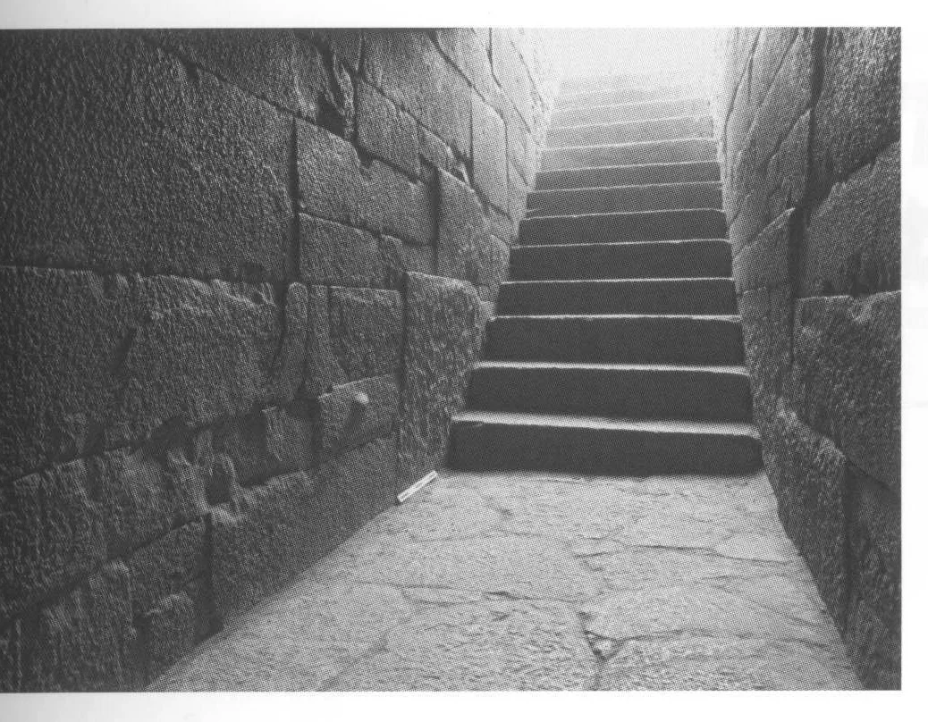 Aksum, Enda Kaleb, stair at the entrance to the tomb traditionally associated with Gabra Masqal, a sixth-century king, 1995.