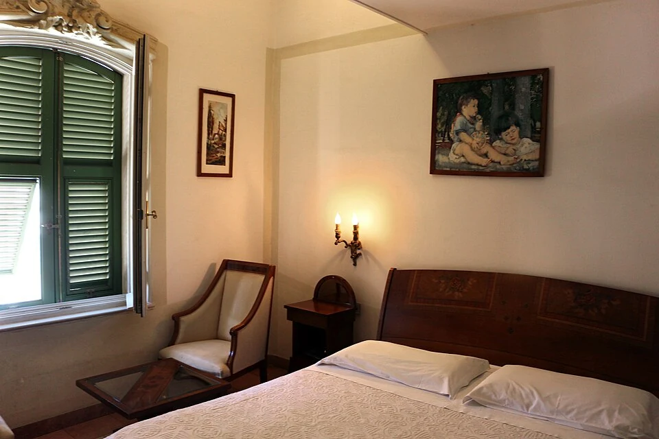 Guest-room interior at Albergo Italia, Asmara.