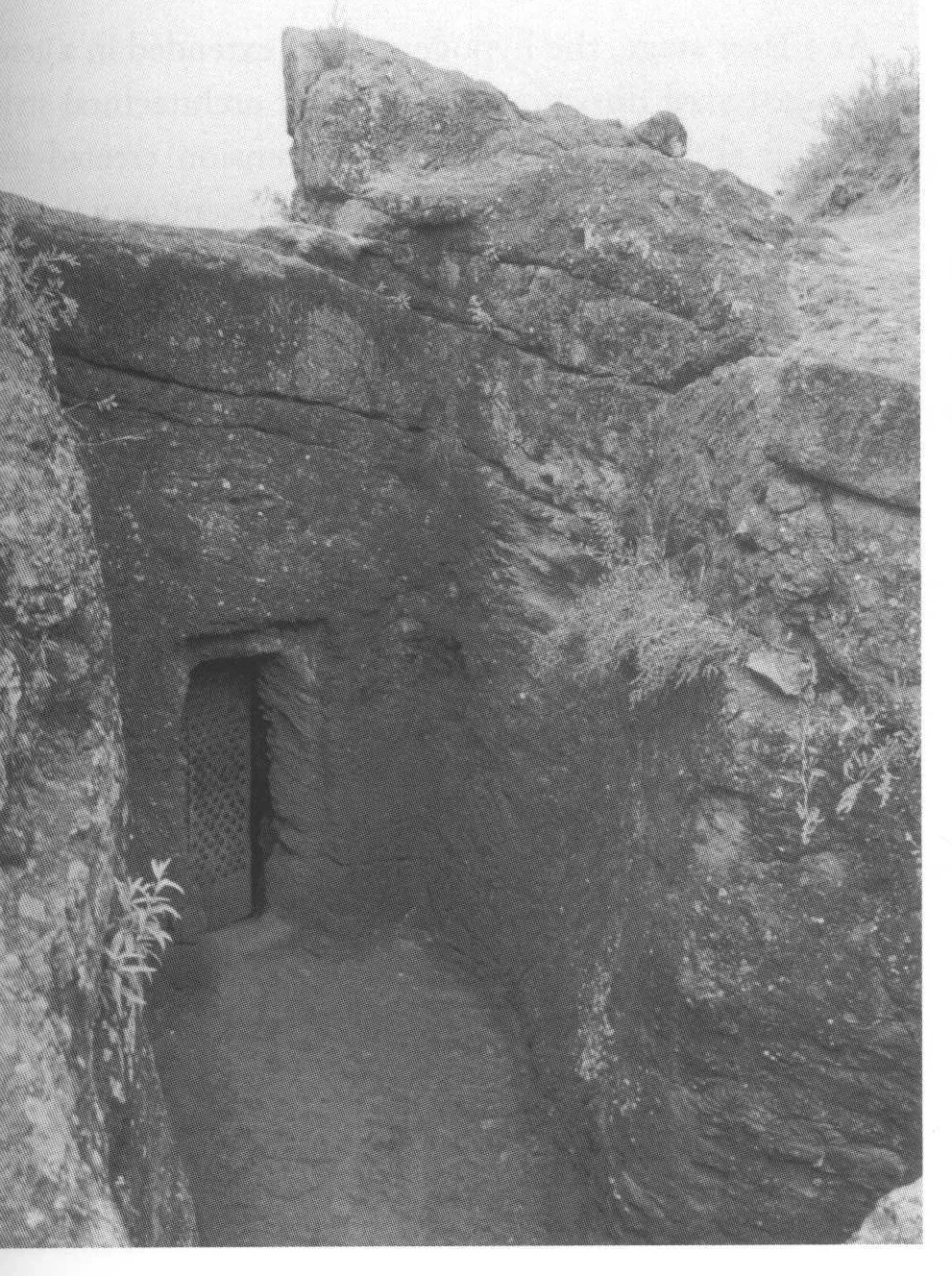 Beta Gabriel-Rafa’el, the door of the northeastern entrance, viewed from above, 2007.