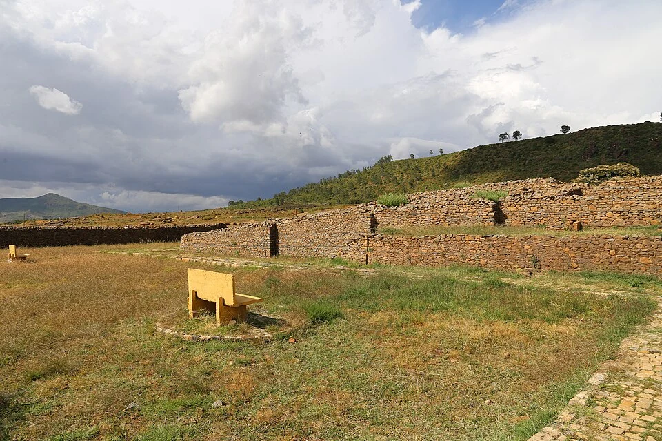 Exterior stone walls of Dungur, Aksum.