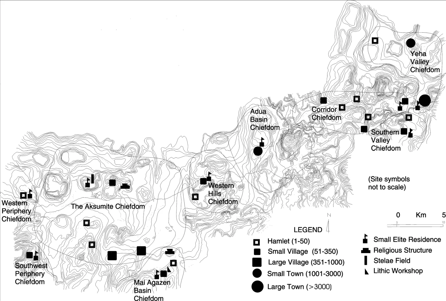 Changing Settlement Patterns in the Aksum-Yeha Region of Ethiopia: 700 BC - AD 850 — illustration 1, PDF page 155