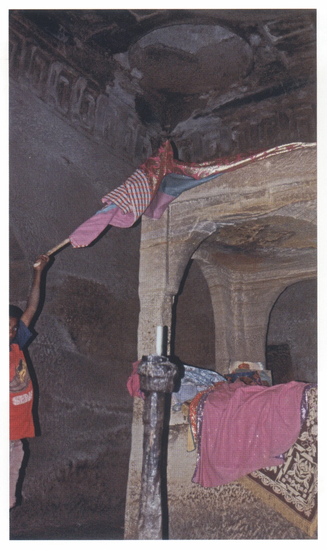 Maryam Wkro, the manbara tabot, 2006. It is carved from rock integral with that of the church itself.
