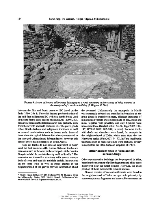 Yeha and Hawelti: cultural contacts between Saba' and D'MT — New research by the German Archaeological Institute in Ethiopia — illustrated page 11