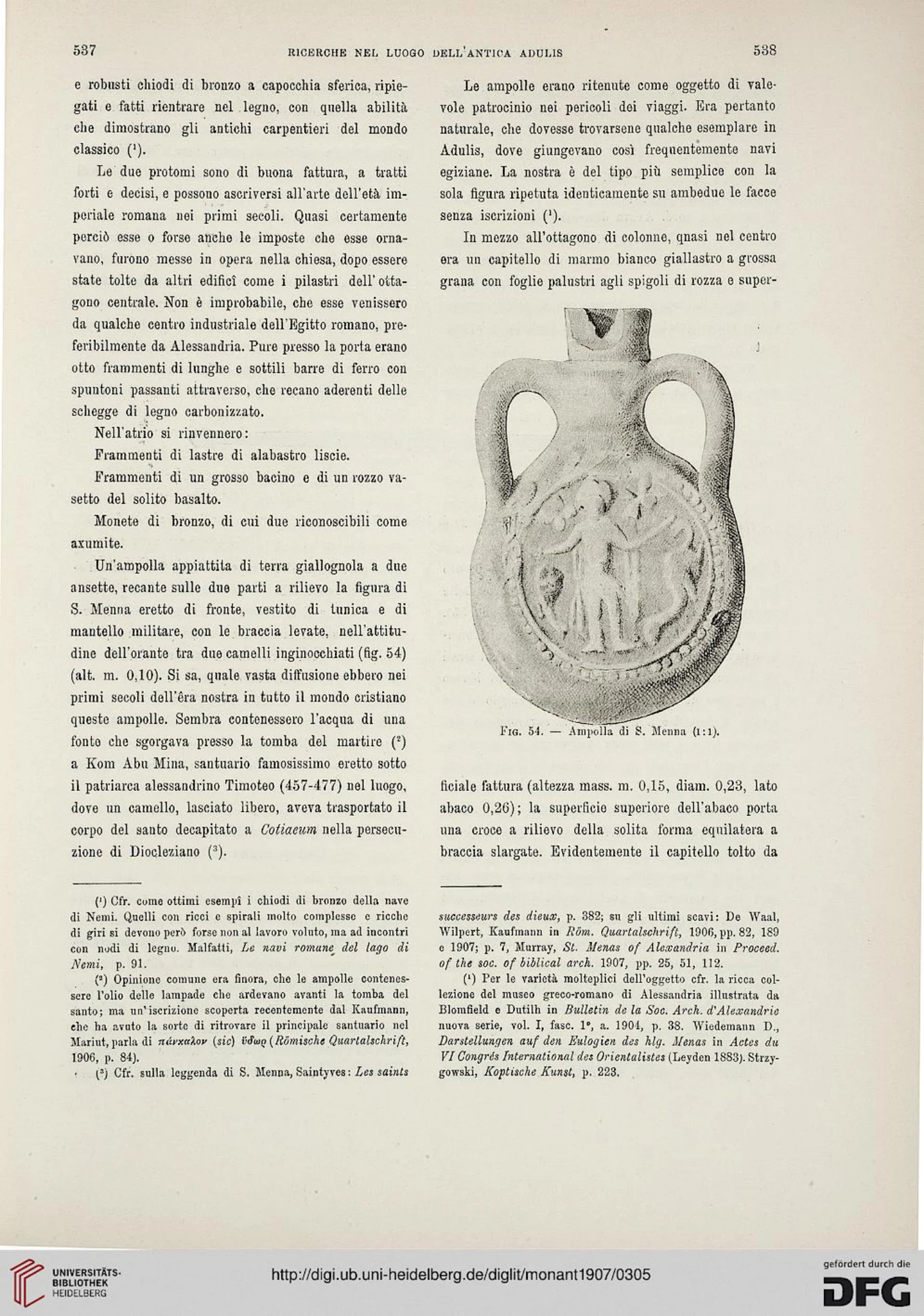 Ricerche nel luogo dell'antica Adulis (Colonia Eritrea) — illustrated page 52