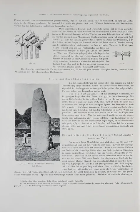 Deutsche Aksum-Expedition, Band II: Ältere Denkmäler Nordabessiniens — illustrated page 20
