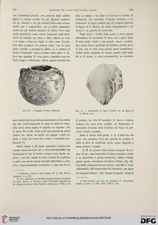 Ricerche nel luogo dell'antica Adulis (Colonia Eritrea) — illustrated page 44