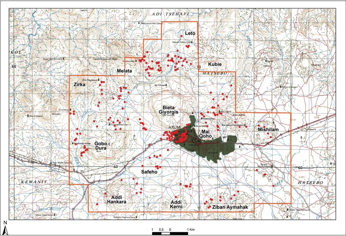 Ancient Settlement Patterns in the Area of Aksum (Tigray, Northern Ethiopia) – Ca. 900 BCE–800/850 CE — illustration 1, PDF page 47
