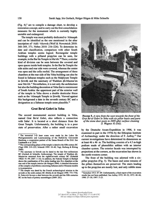 Yeha and Hawelti: cultural contacts between Saba' and D'MT — New research by the German Archaeological Institute in Ethiopia — illustrated page 7