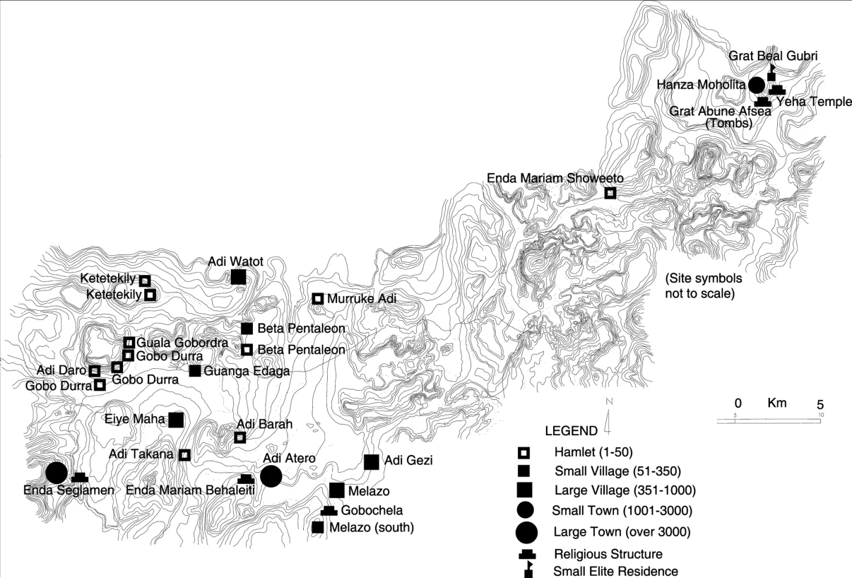 Changing Settlement Patterns in the Aksum-Yeha Region of Ethiopia: 700 BC - AD 850 — illustration 2, PDF page 116