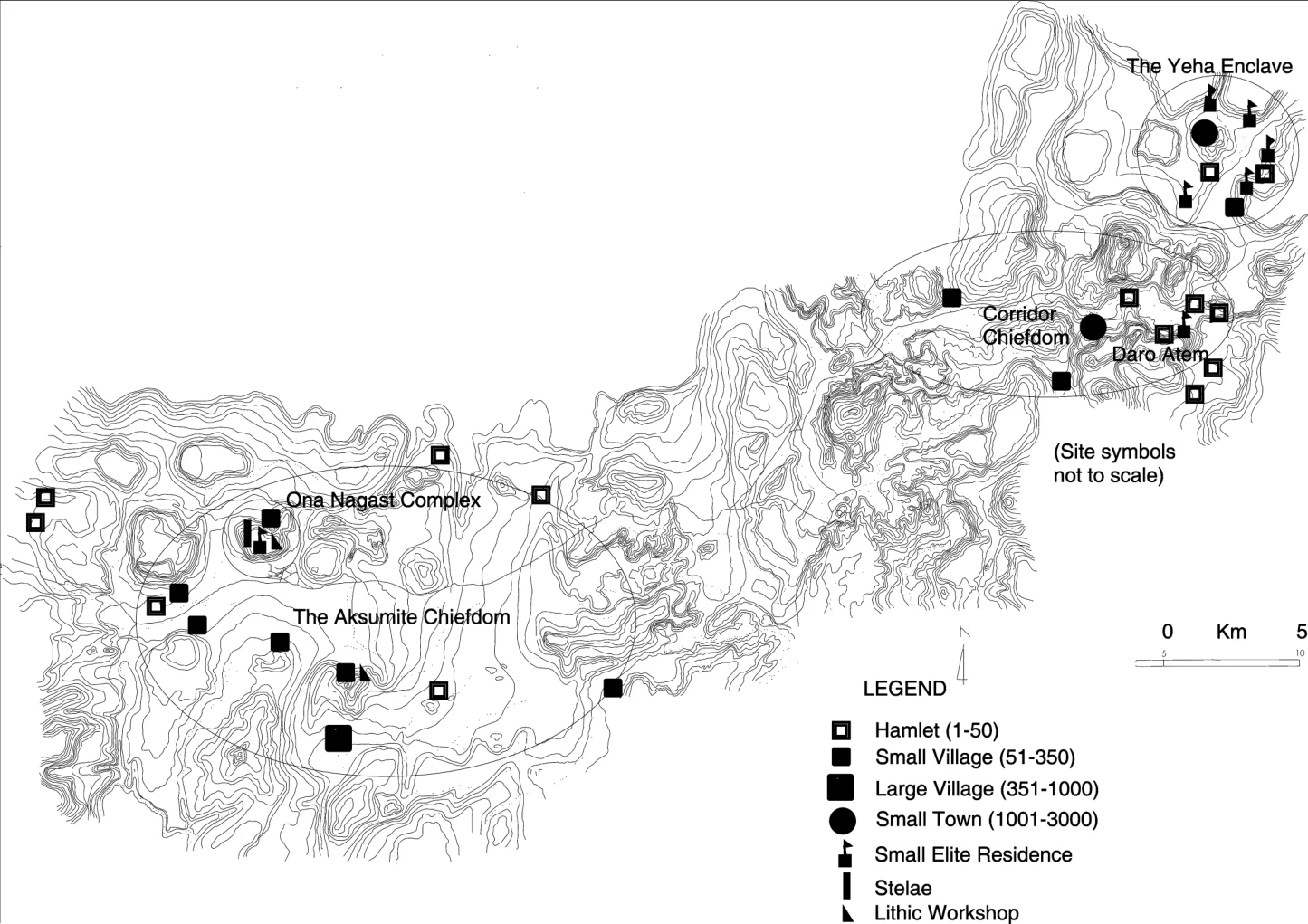 Changing Settlement Patterns in the Aksum-Yeha Region of Ethiopia: 700 BC - AD 850 — illustration 1, PDF page 138