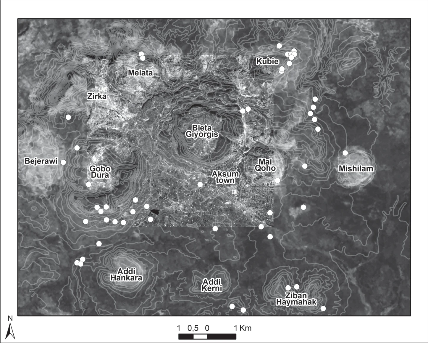 Ancient Settlement Patterns in the Area of Aksum (Tigray, Northern Ethiopia) – Ca. 900 BCE–800/850 CE — illustration 1, PDF page 36