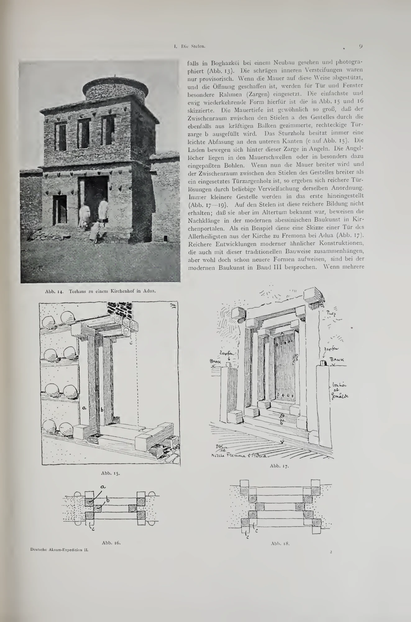 Deutsche Aksum-Expedition, Band II: Ältere Denkmäler Nordabessiniens — illustrated page 19