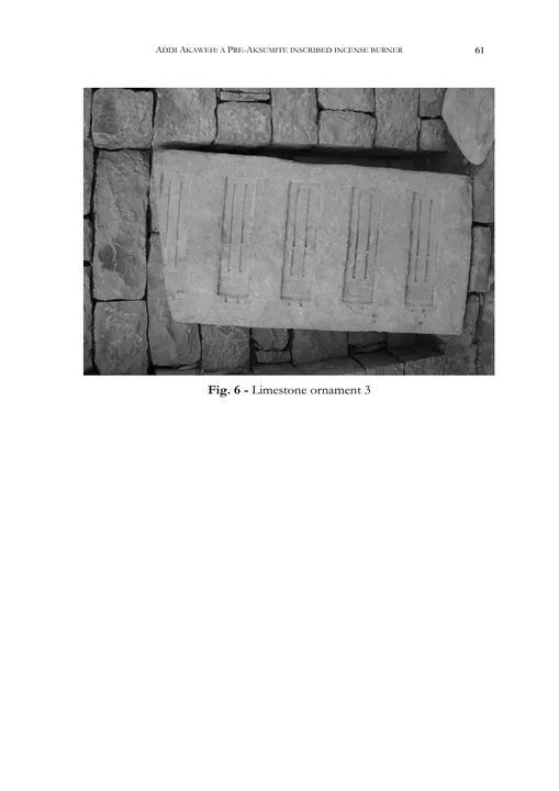 DM'T - A Pre-Aksumite Inscribed Incense Burner and Some Architectural Ornaments from Addi Akaweh (Tigrai, Ethiopia) — PDF page 14